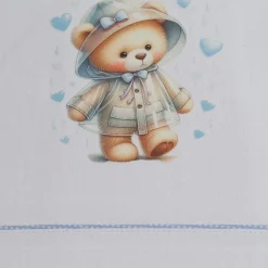 Juego de sábanas cuna 449 blanco/azul