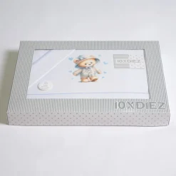 Juego de sábanas cuna 449 blanco/azul