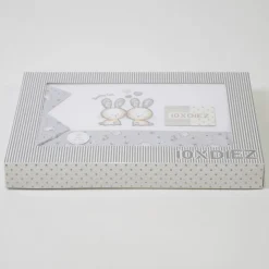 Juego de sábanas cuna 291 blanco/gris