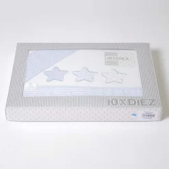 Juego de sábanas cuna estrellas 476 bco/azul