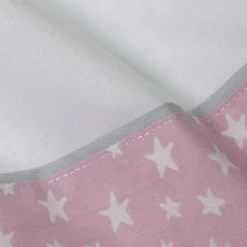 Juego de sábanas cuna franela jirafa 378 blanco/rosa