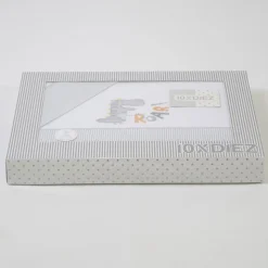 Juego de sábanas cuna roar 327 blanco/gris