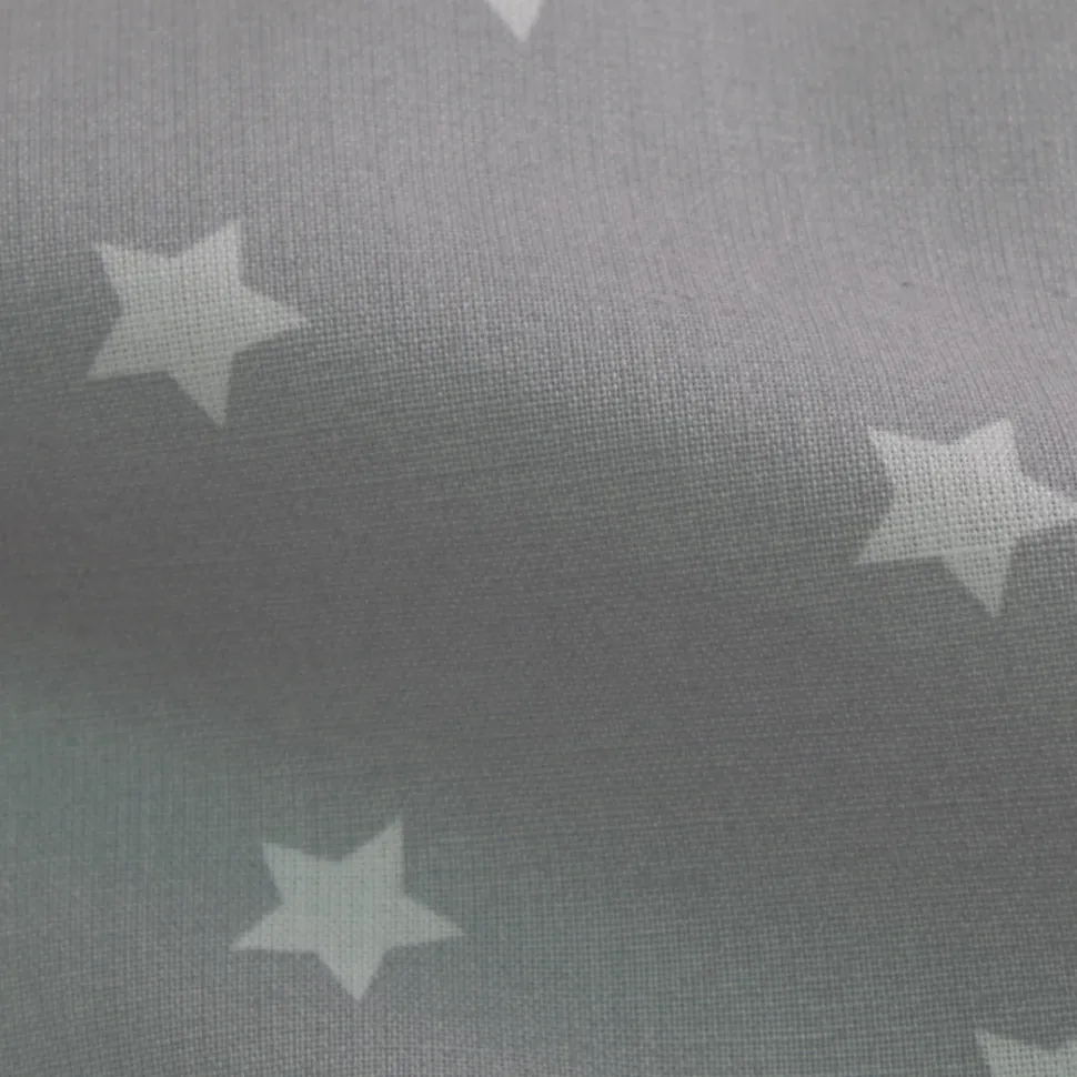 Juego de sábanas estrellas gris