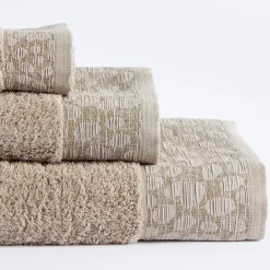 Juego de toallas 3p samanta beige