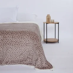 Manta sherpa animal print beige