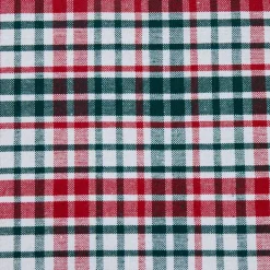 Mantel cotton cuadro verde y rojo