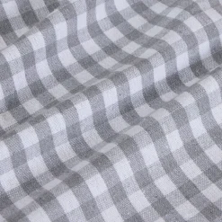 Mantel cotton cuadro vichy gris