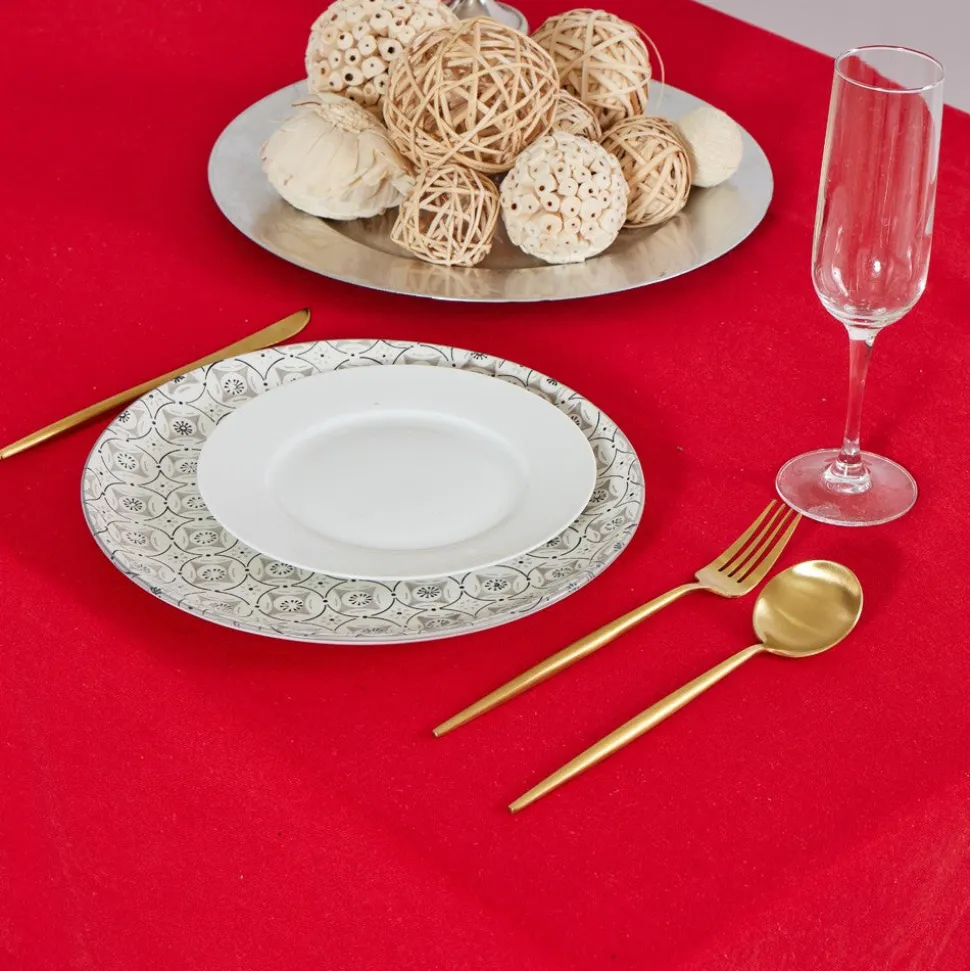 Mantel cotton rojo
