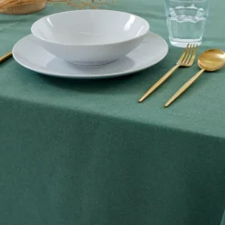 Mantel cotton verde bosque