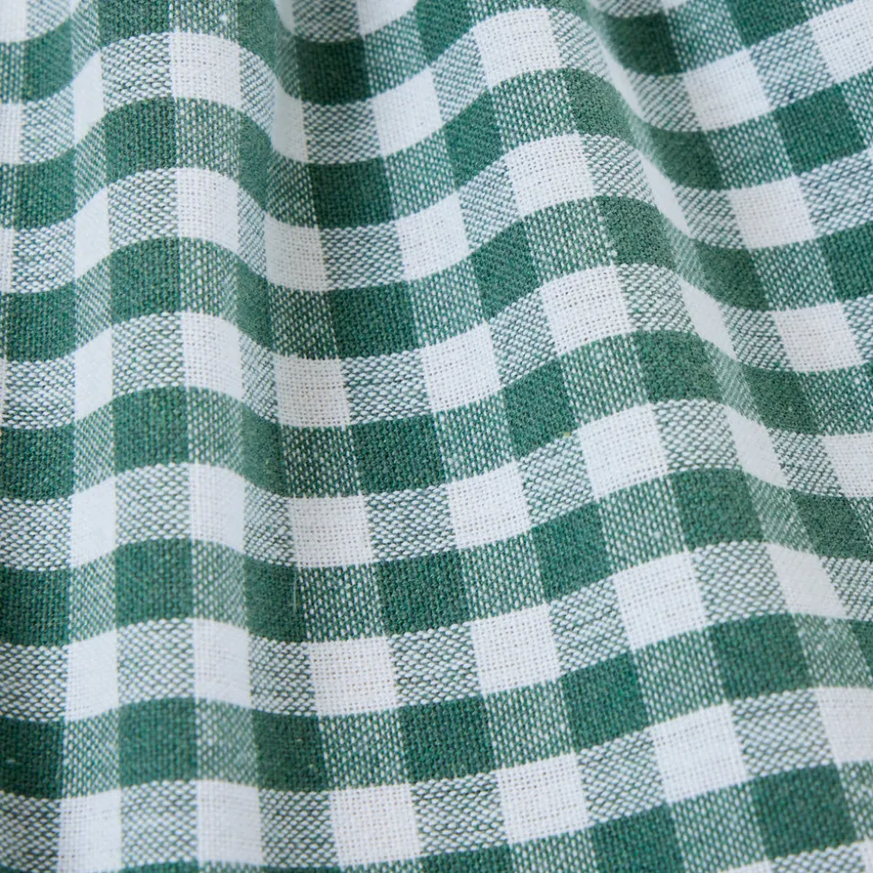Mantel cotton vichí verde