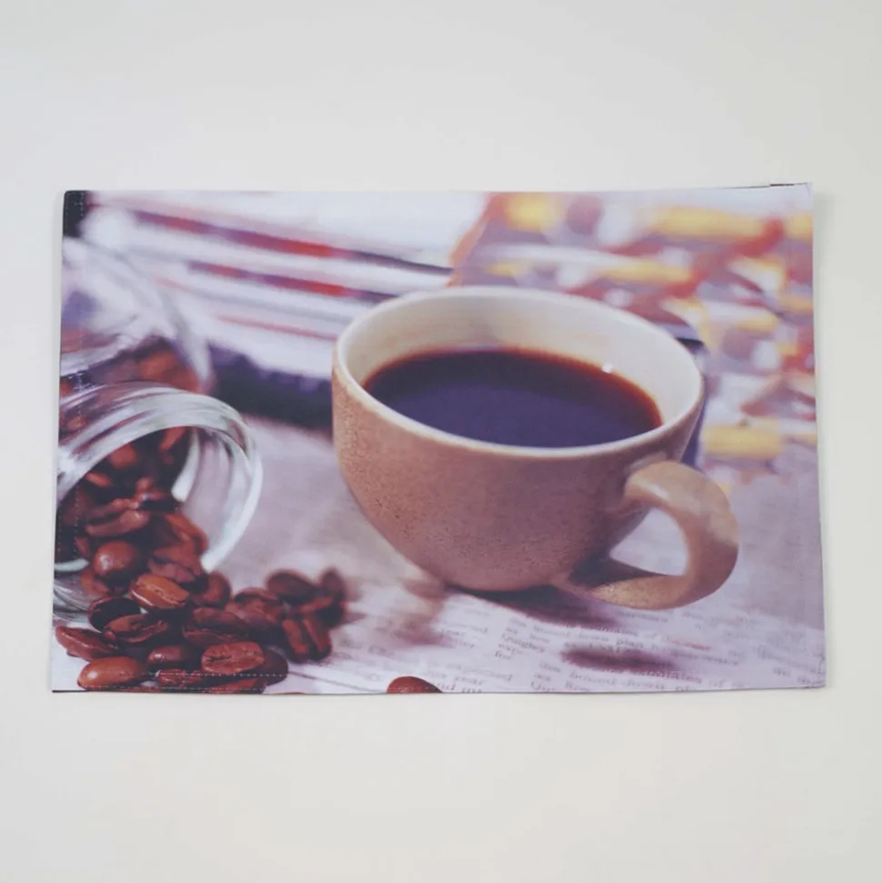 Mantel individual foto taza cafe