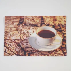 Mantel individual foto taza mapa
