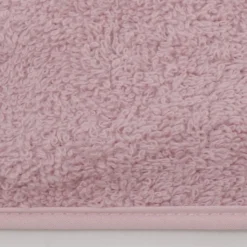 Pack 3 baberos rizo guardería color rosa palo con elástico. Lavables, exterior de rizo y reverso impermeable. Medidas: 33x29cm