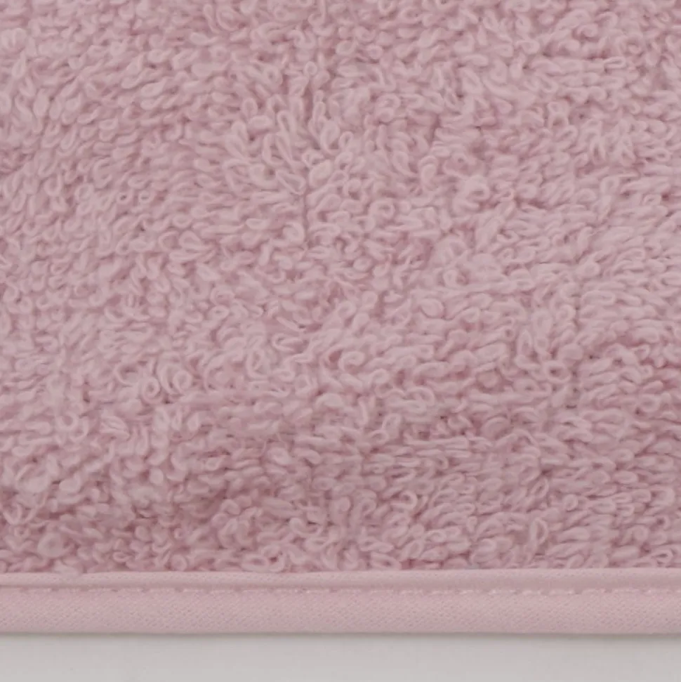 Pack 3 baberos rizo guardería color rosa palo con elástico. Lavables, exterior de rizo y reverso impermeable. Medidas: 33x29cm