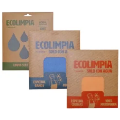 Pack 3 bayetas ecolimpia 3 colores
