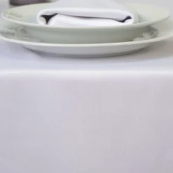 Pack 6 manteles satén blanco hostelería