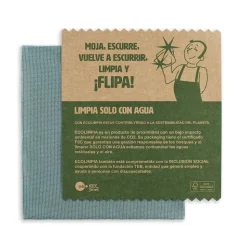 Pack 4 paños bayeta ecolimpia especial cristales