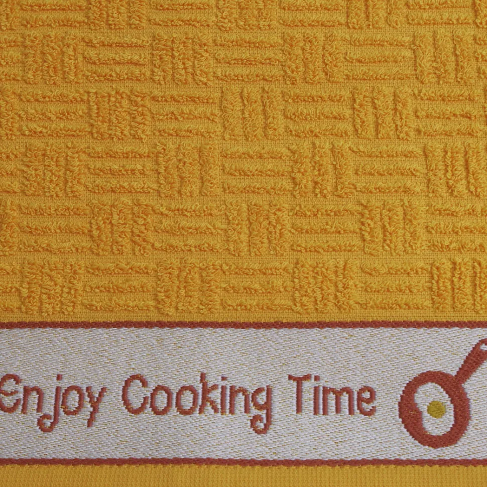 Paño de cocina rizo cenefa jacquard 10458