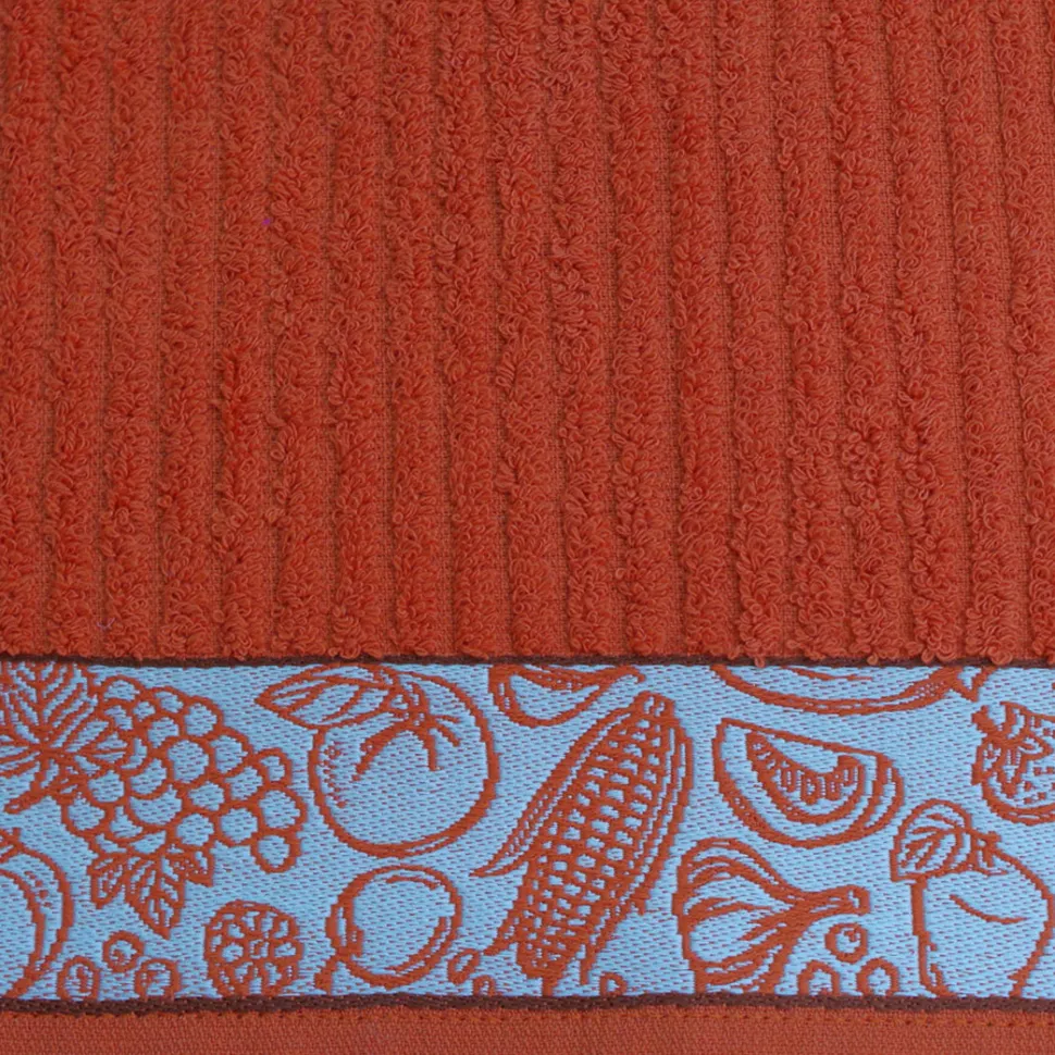 Paño de cocina rizo cenefa jacquard 13501