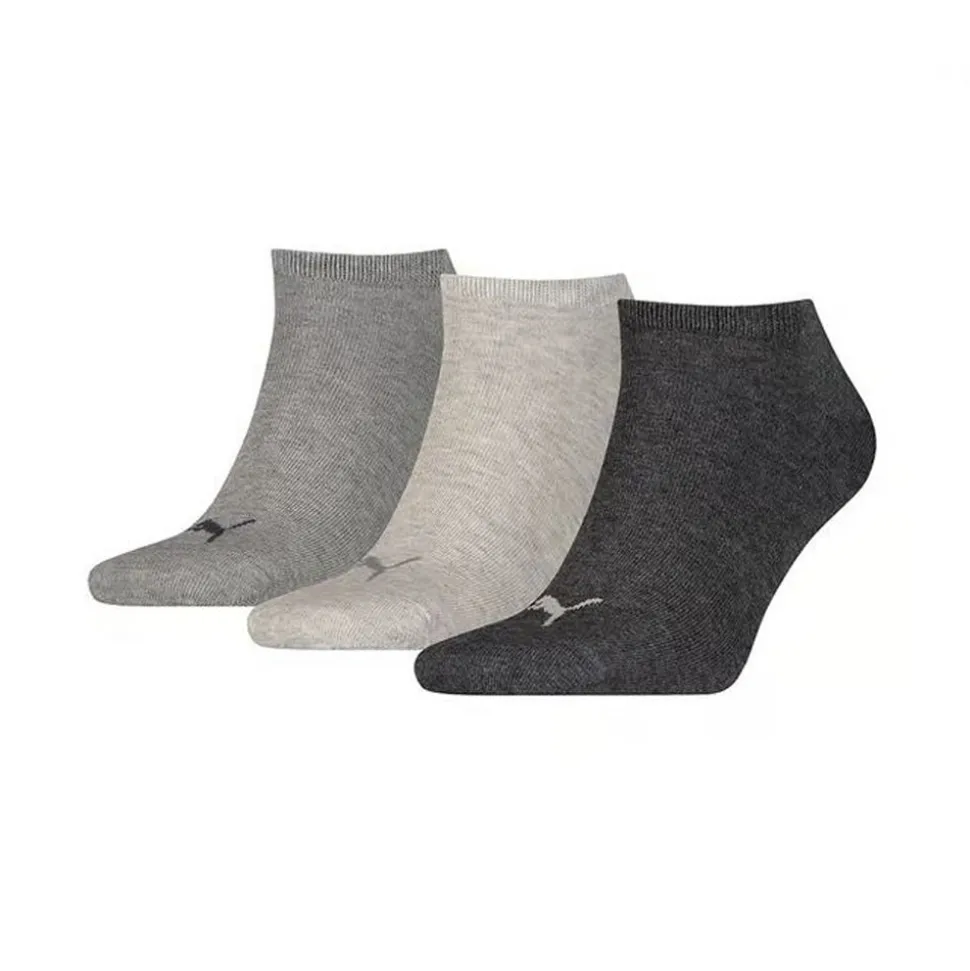 Puma calcetines sneaker plain gris 3 pares