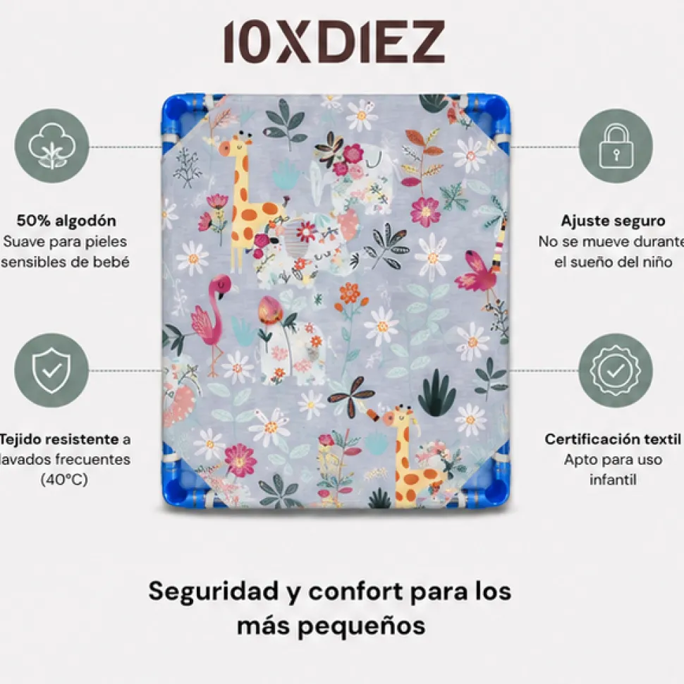 Sabana ajustable hamaca guardería savage