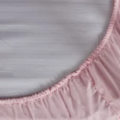Sabana bajera cuna algodón rosa