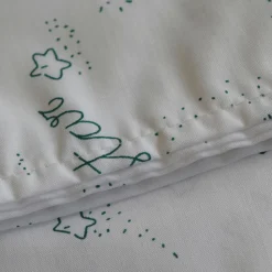 Sabana encimera hamaca guardería estampada verde