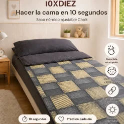 Saco nórdico ajustable chalk