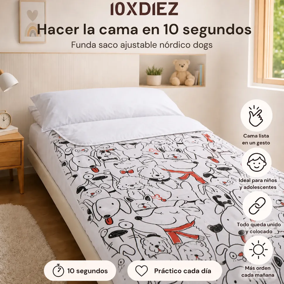 Saco nórdico ajustable dogs