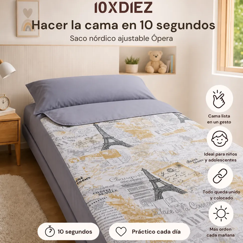 Saco nórdico ajustable ópera
