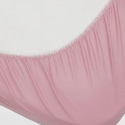 Sábanas bajeras punto algodón orgánico rosa