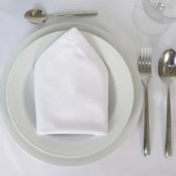 Servilleta satén blanco hostelería
