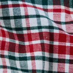 Servilletas cotton cuadros verde y rojo pack 4 unidades