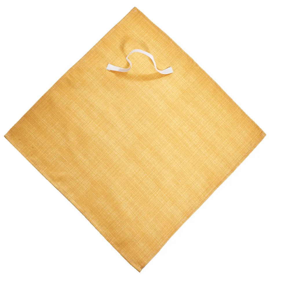 Servilleta tipo babero con goma amarillo