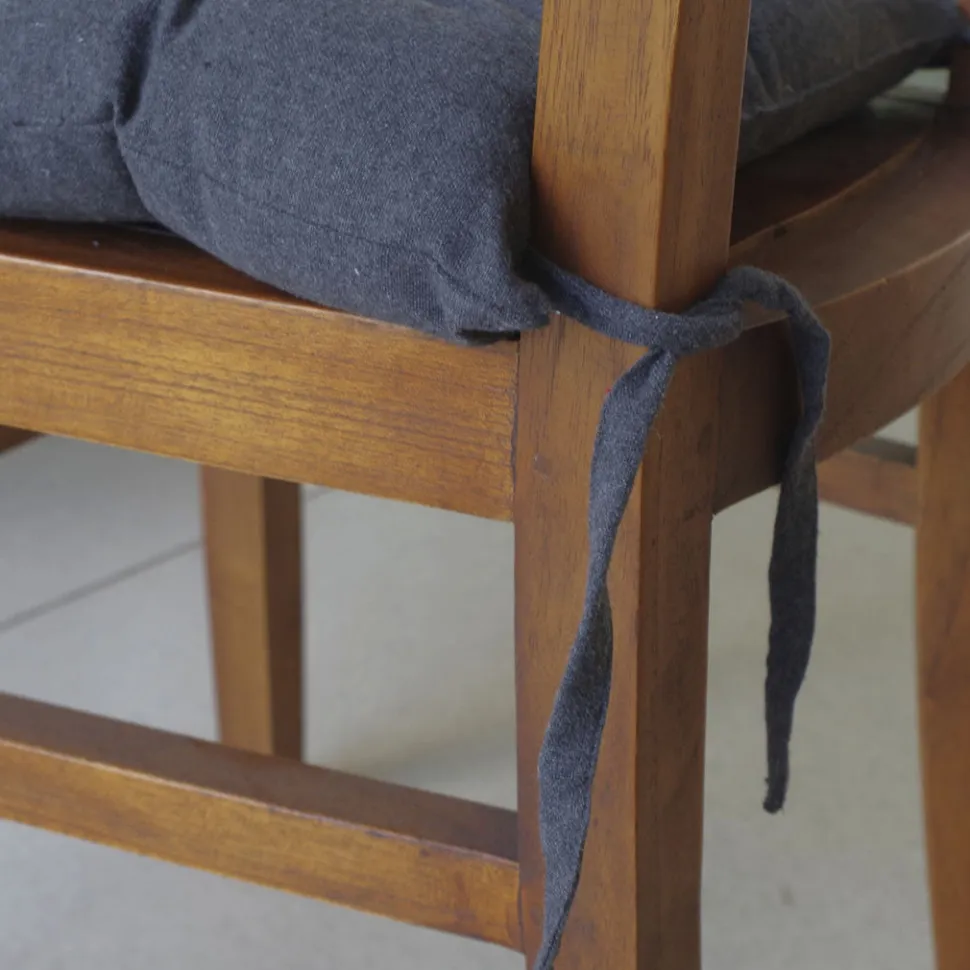 Tapeta silla cotton carbón liso