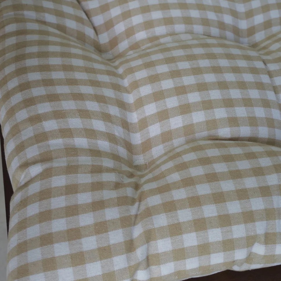 Tapeta silla cotton cuadro vichy beige