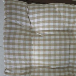 Tapeta silla cotton cuadro vichy beige