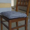 Tapeta silla cotton cuadro vichy carbón