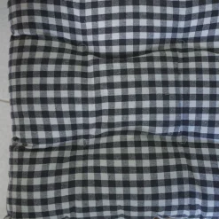 Tapeta silla cotton cuadro vichy carbón