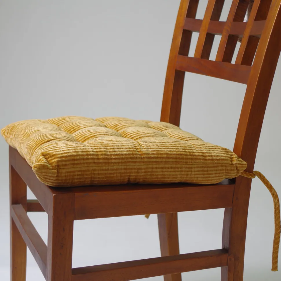 Tapeta silla velour texturado mostaza 10