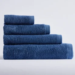Toalla algodón 550 gr/m2 azul indigo