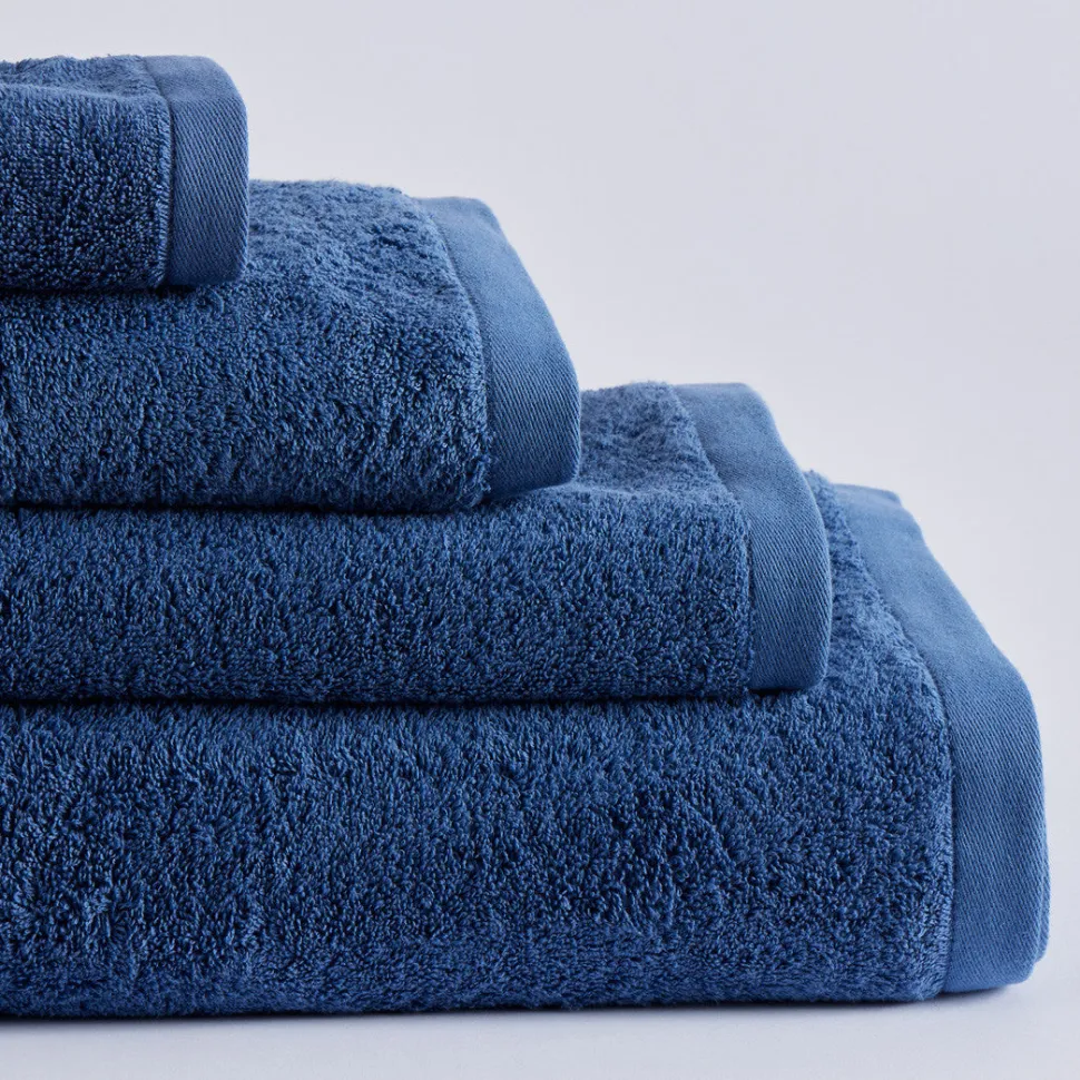 Toalla algodón 550 gr/m2 azul indigo