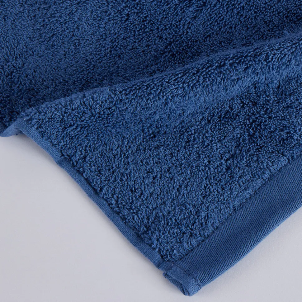 Toalla algodón 550 gr/m2 azul indigo