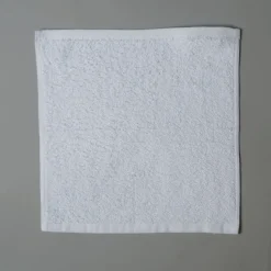 Toalla algodón 450gr/m² 30x30cm blanco - Pack 6 unidades