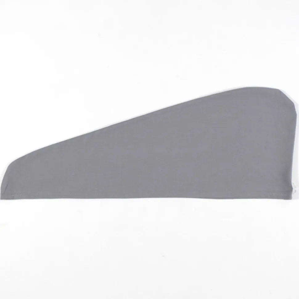 Toalla microfibra para pelo gris plomo