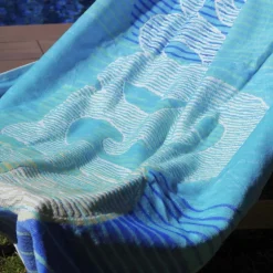 Toalla playa velour beach blue