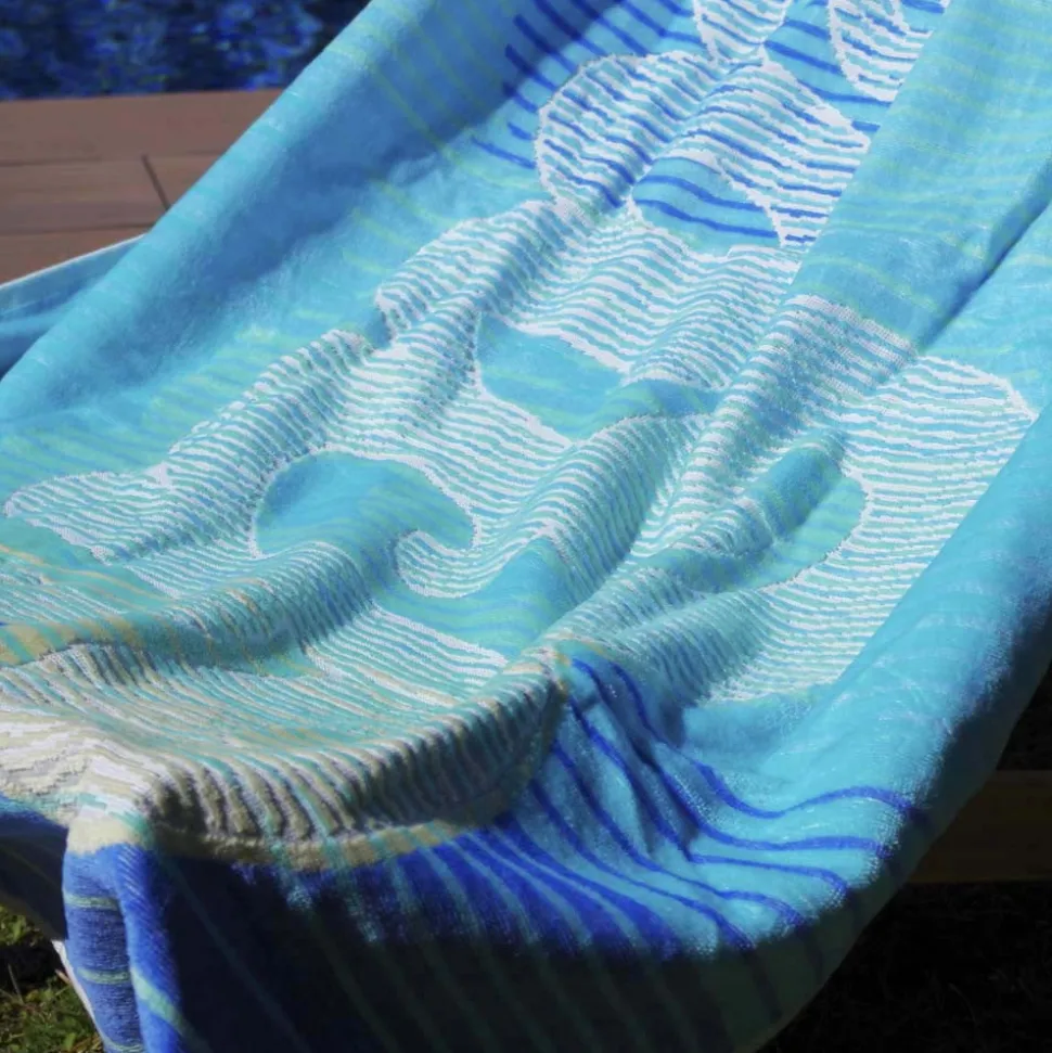 Toalla playa velour beach blue
