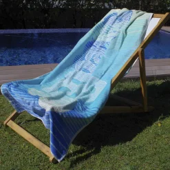 Toalla playa velour beach blue